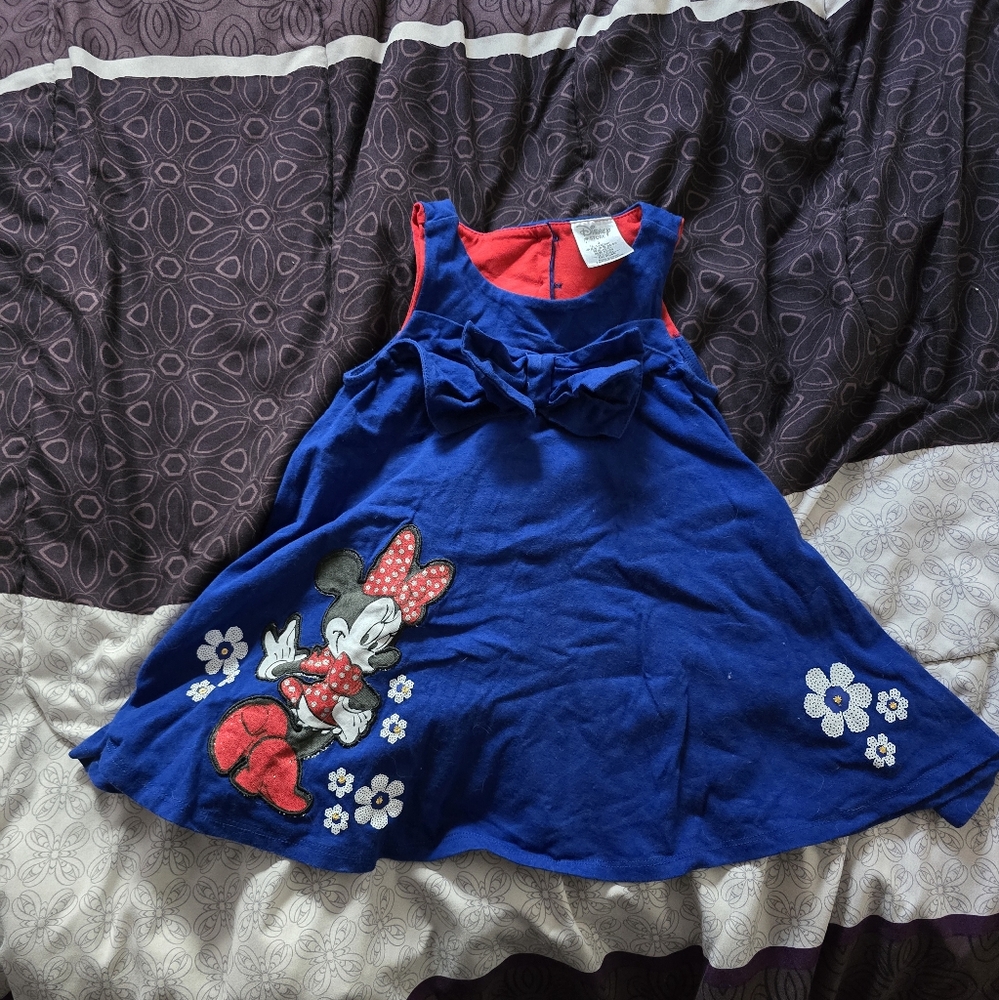 Disney Minnie Mouse Blue Dress Size 2